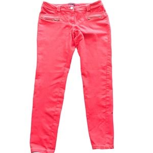 Preowned Flirtatious Red Skinny Stretch Women Jeans‎ Size 11